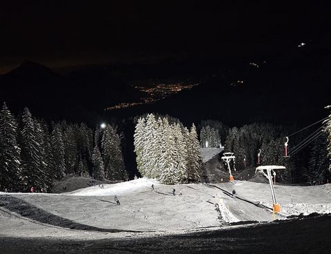 Nachtskifahren auf der Stockhütte am Skilift Twäregg